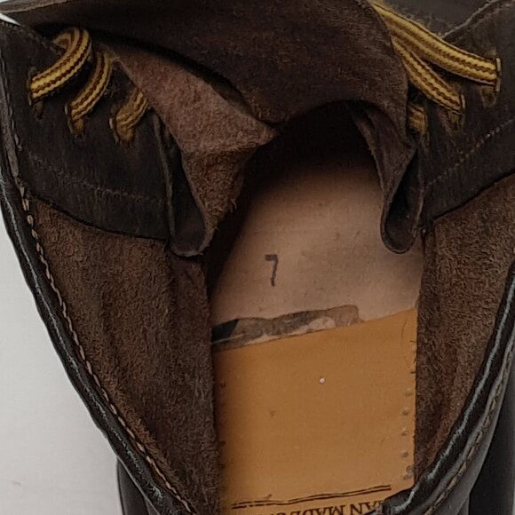 VTG Dr Martens 1460 Boots UK 7, US Men 8 Women 9 Made in England Air Wair Brown - Picture 13 of 16